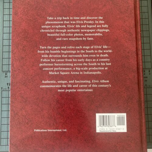 Sealed Elvis Album Commemorative Edition Hard Cover Book Elvis Presley - Like New