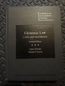 Criminal Law, Cases and Materials (American Casebook Series) - Very Good