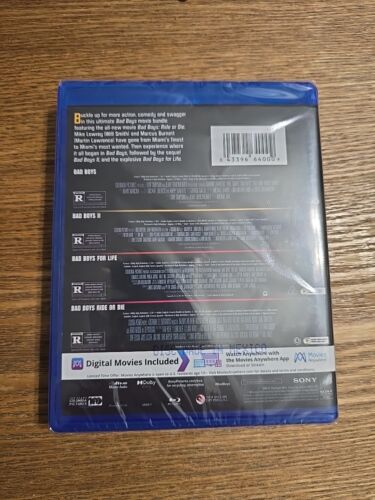 Bad Boys: 4-Movie Collection (Blu-ray + Digital 2024) Sealed
