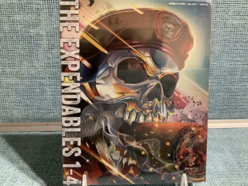 THE EXPENDABLES 1-4 FACTORY SEALED STEELBOOK 4K ULTRA HD + BLU-RAY + DIGITAL