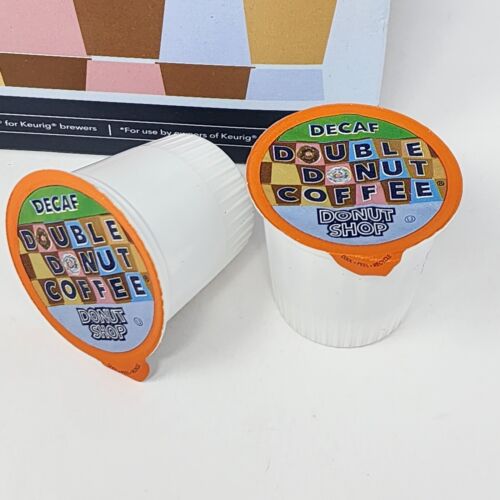 Double Donut Decaf Coffee Pods Donut Shop Compatible with Keurig (48 Pods)
