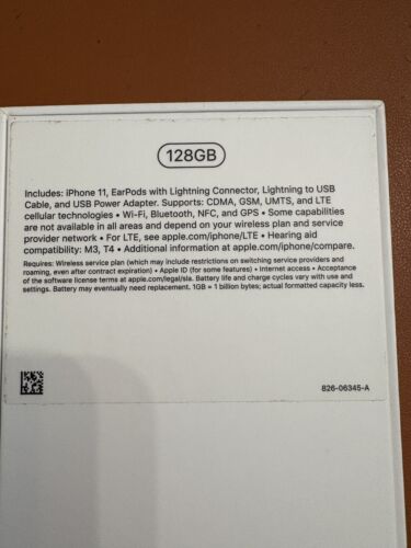 Apple iPhone 11 NEW 128GB Black for Cricket Wireless