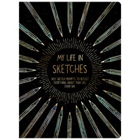 Piccadilly My Life in Sketches  Guided Sketch Journal  7.3 X 9.7   204 Pages  Black