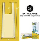 Pet Zone Universal No-Touch 12 Count Cat Litter Bags & Waste Bag