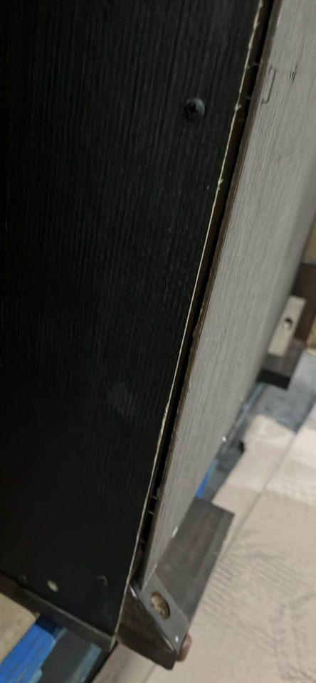 60” wide dark grey/brown dresser from Abbyson