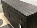 60” wide dark grey/brown dresser from Abbyson