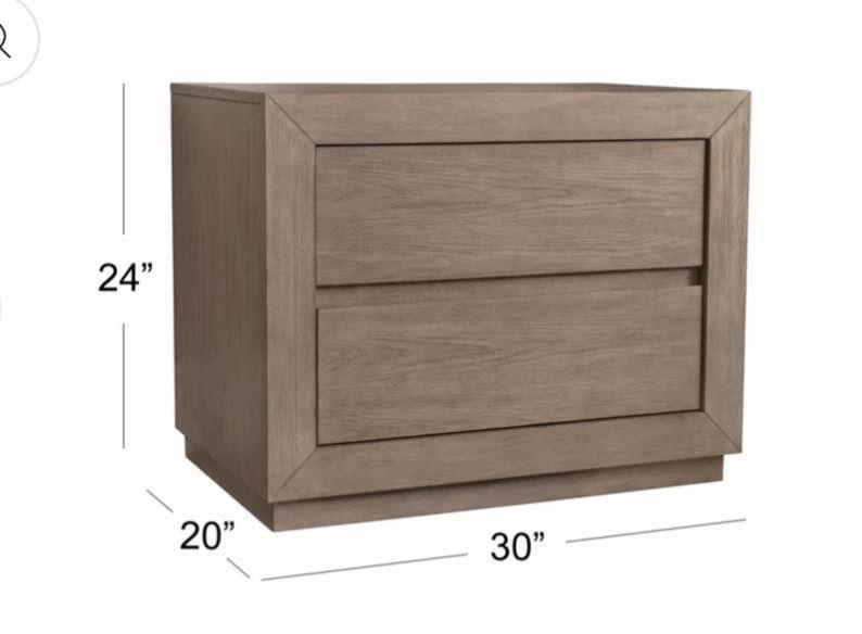 KING SIZE GOODWIN 5-PC BEDROOM SET dark beige abbyson furniture bed frame dresser side headboard