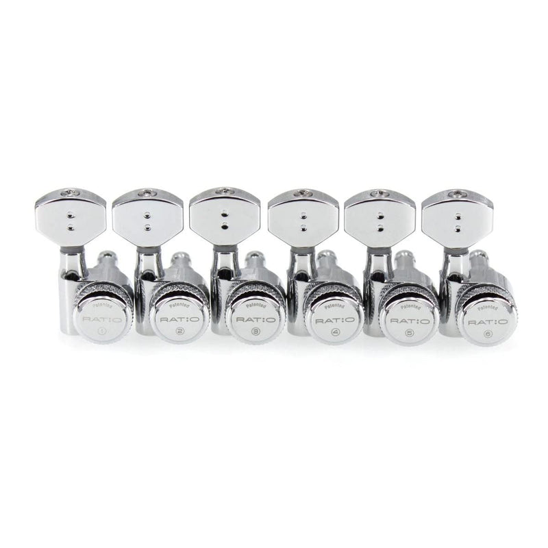 GraphTech Ratio Electric Locking 6 in-Line Classic 2 Pin Black
