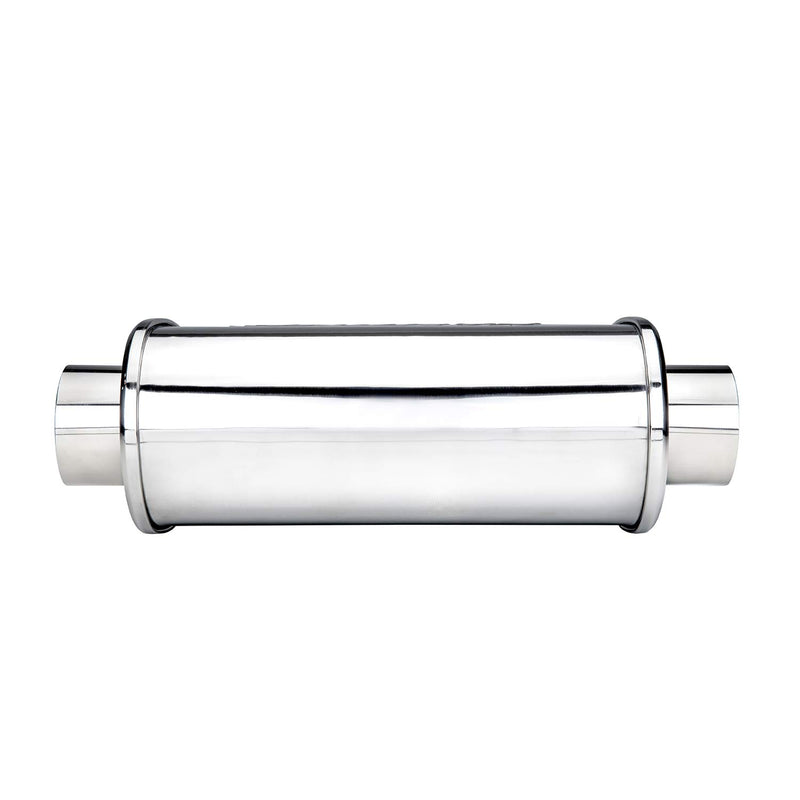 DC Sports Oval Muffler 3" to 3" DCMU-300-ST Black