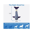 Bones & Chews 12 Inch Rope Whale Crinkle with Bone Dog Toy