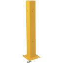 Vestil GR-H2R-DI-TP42-YL Steel Drop In Tubular Guard Rail Post 42 In. Length Yellow