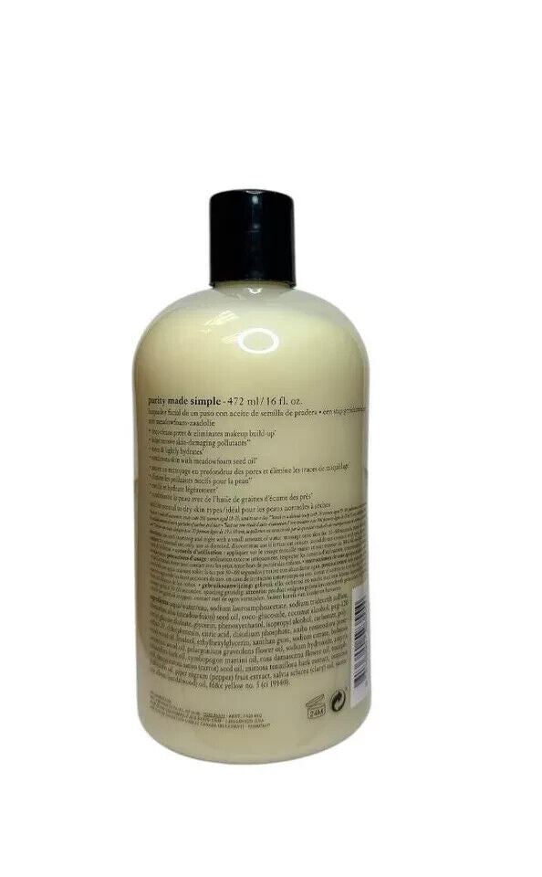 Philosophy Purity Made Simple One-Step Facial Cleanser 16 oz Sealed $42 New