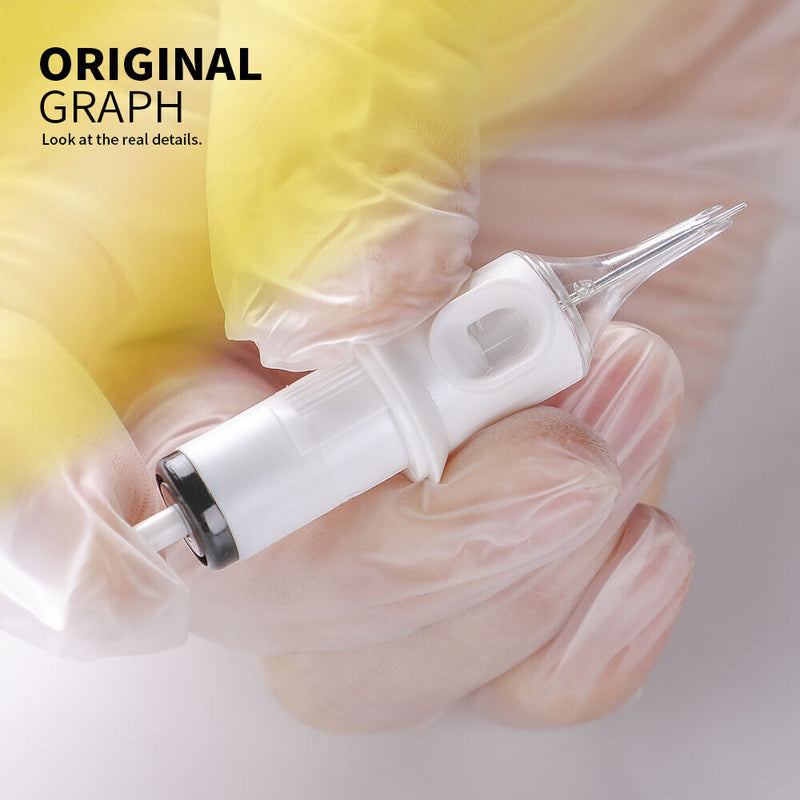 QUELLE 20Pcs Disposable Tattoo Cartridge Needles Sterilized Needle RL RS RM M1