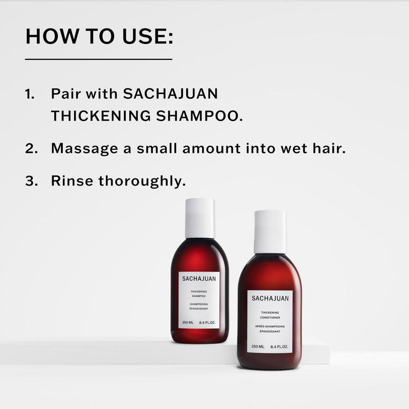 SACHAJUAN Thickening Hair Conditioner 33.5 fl oz Volumizing Heat & UV Protectants Shine & Smooth Volume Paraben-Free