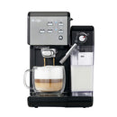 Mr. Coffee One-Touch Coffee House Espresso and Cappuccino Machine in Black Stainless