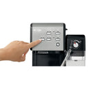 Mr. Coffee One-Touch Coffee House Espresso and Cappuccino Machine in Black Stainless