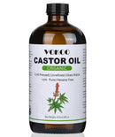 ORGANIC Castor Oil Cold Pressed Unrefined Glass Bottle Wellness 16 Fl Oz NEW