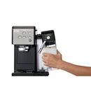 Mr. Coffee One-Touch Coffee House Espresso and Cappuccino Machine in Black Stainless