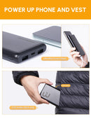 Bodychum Heated Jackets for Men with Battery Pack Included Men's Winter Puffer Jacket Outwear Electric Heating Coat (S) - Like New