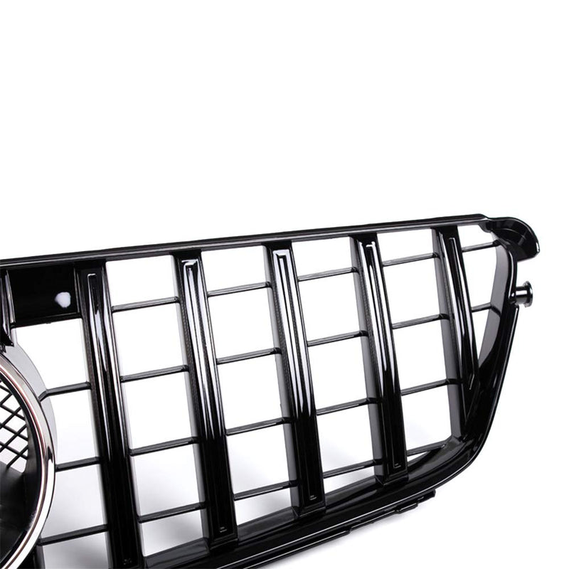 GT style Front Grill Grille For Mercedes-Benz C Class W204 C200 C230 C300 C350 2008-2014 (Black)