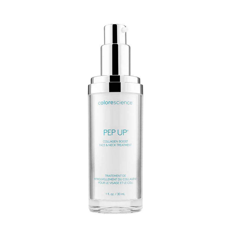 Colorescience Pep Up Collagen Renewal Face & Neck Treatment, Promotes Collagen and Elastin Production, 10 Peptides to Defend Against Signs of Aging