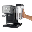 Mr. Coffee One-Touch Coffee House Espresso and Cappuccino Machine in Black Stainless
