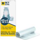 Pet Zone Universal No-Touch 12 Count Cat Litter Bags & Waste Bag