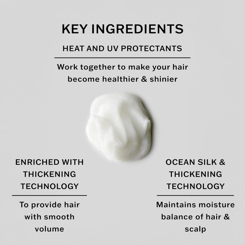 SACHAJUAN Thickening Hair Conditioner 33.5 fl oz Volumizing Heat & UV Protectants Shine & Smooth Volume Paraben-Free