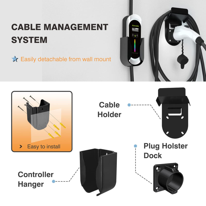 Keruida Level 2 EV Charger 40Amp 240V, Portable EV Charger with NEMA 14-50 Plug - Very Good