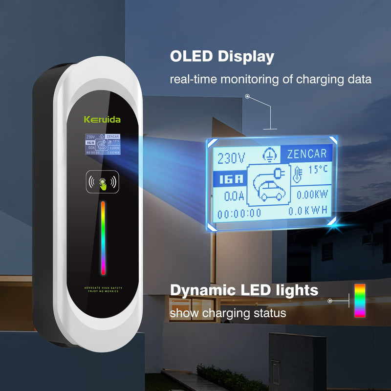 Keruida Level 2 EV Charger 40Amp 240V, Portable EV Charger with NEMA 14-50 Plug - Very Good