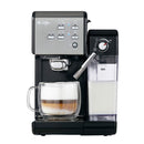Mr. Coffee One-Touch Coffee House Espresso and Cappuccino Machine in Black Stainless