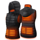 DR.PREPARE Heated Vest, XXL Unisex Winter Hooded Heated Vests Outerwear for Men Women, Lightweight USB Electric Heated Clothing Vest with 3 Heating Levels, Adjustable Size (Battery Pack Not Included) - Very Good