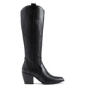 DREAM PAIRS Womens Cowboy Boots US SIZE 8 Comfortable Pull On Zipper Chunky Heel Pointed Toe Embroidered Western Cowgirl Knee High Boots Girls Ladies Retro Tall Boot