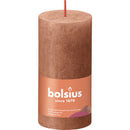 Bolsius Rustic Pillar Candle – Rusty Pink 100/50 | Long-Burning Home Décor Candle