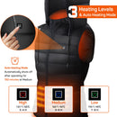 DR.PREPARE Heated Vest, XXL Unisex Winter Hooded Heated Vests Outerwear for Men Women, Lightweight USB Electric Heated Clothing Vest with 3 Heating Levels, Adjustable Size (Battery Pack Not Included) - Very Good