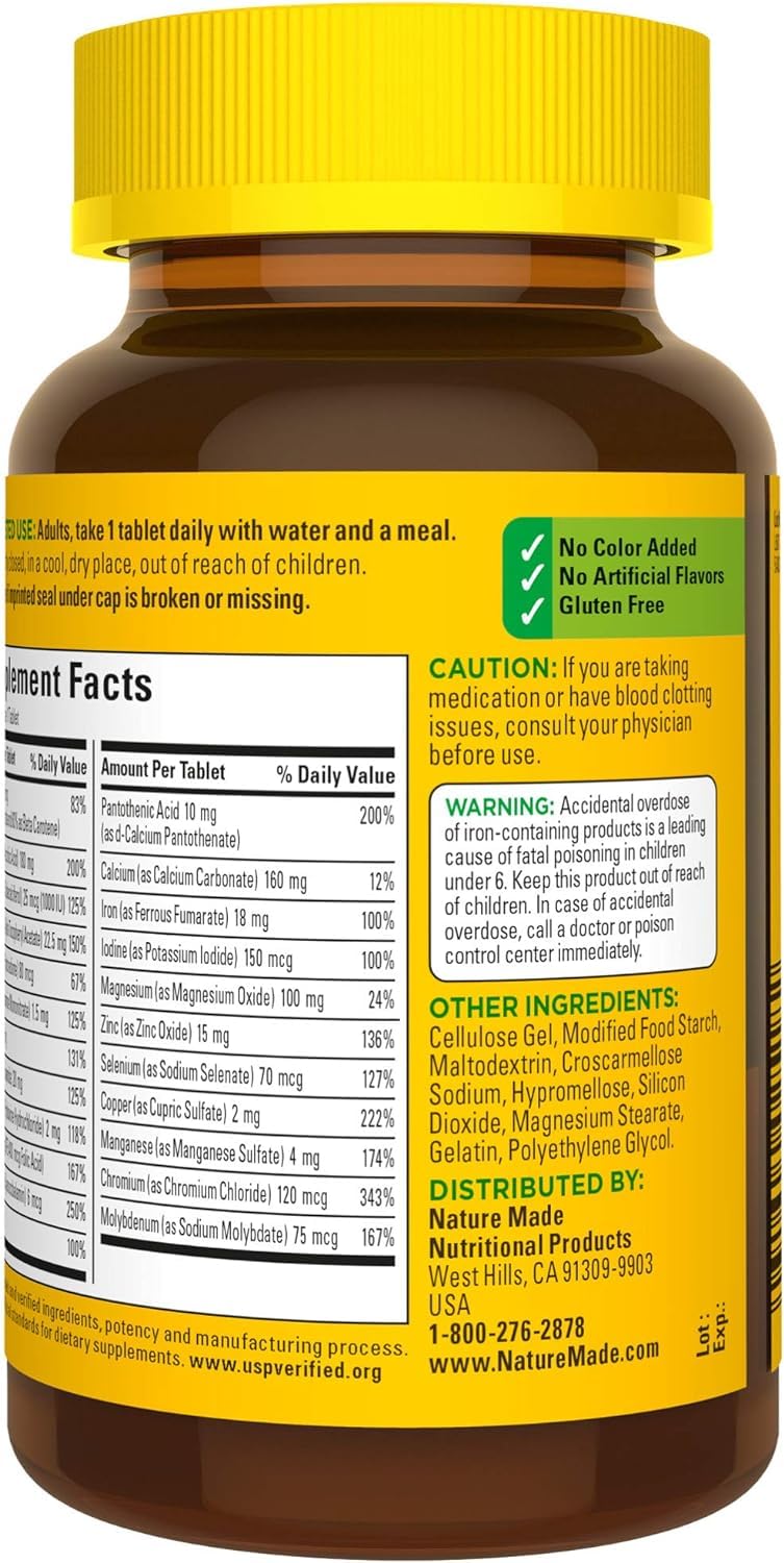 Nature Made Multi Complete Tablets 130 ea