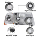 ALZIRIA Headlight Compatible With 01-11 Ranger 2001-2011 Ranger 2001 2002 2003 2004 2005 2006 2007 2008 2009 2010 2011 Ford Ranger With Corner Light Left And Right Side