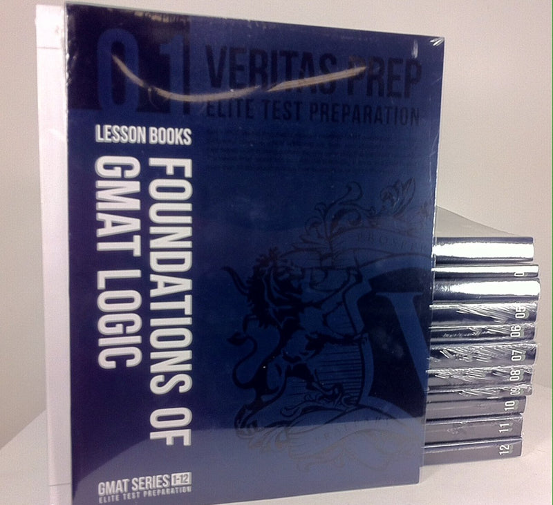 Veritas Prep Elite Test Preparation Lesson Books Foundations of Gmat Logic 1-12 - Like New