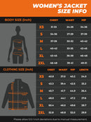 ORORO Women's Slim Fit Heated Jacket with Battery Pack and Detachable Hood (Black/Purple,L)