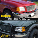 ALZIRIA Headlight Compatible With 01-11 Ranger 2001-2011 Ranger 2001 2002 2003 2004 2005 2006 2007 2008 2009 2010 2011 Ford Ranger With Corner Light Left And Right Side