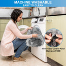 Heated Wearable Blanket Hoodie | Oversized Design | with Battery Pack 7.4V | Sherpa & Fannel Fleece - Like New