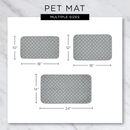 Bone Dry Machine Washable, Ultra Absorbent Pet Mat, 12x18", Red Stripe