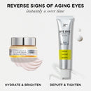 IT Cosmetics Bye Bye Under Eye Bags Daytime Treatment – Depuffs, Tightens, Smooths & Reduces Look of Wrinkles & Fine Lines – All Skin Tones – Comfortable on Bare Skin or Over Makeup - 0.5 Fl. Oz