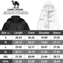 CAMEL CROWN Men's Mountain Snow Waterproof Ski Jacket Detachable Hood Windproof Fleece Parka Rain Jacket Winter Coat Black 2XL - Like New