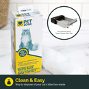 Pet Zone Universal No-Touch 12 Count Cat Litter Bags & Waste Bag