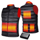 WaooHeat Heated Vest for Men, 6 Heating Zone Smart Lightweight Warm Electric Rechargeable Heating Vest with 10000mAh Battery Pack-2XL - Like New