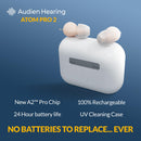 Audien ATOM PRO 2 Wireless Rechargeable OTC Hearing Aid, Premium Comfort Design and Nearly Invisible - Like New