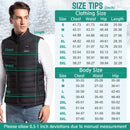 PLIDINNA Men's Heated Vest Lightweight Warm Jacket With Battery Pack 7.4V Electric Heating Vest for Hunting/Fishing/Outdoor Sports(Black,5XL)