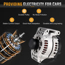 Alternator Replacement Compatible with Chevrolet Cavalier 2.2L Pontiac Sunfire, Grand Am 2002-2005, Saturn ion VUE 2.2l 02-07, classic Malibu 04-05, Oldsmobile Alero 02-04 Replace AVA0001 400-40027