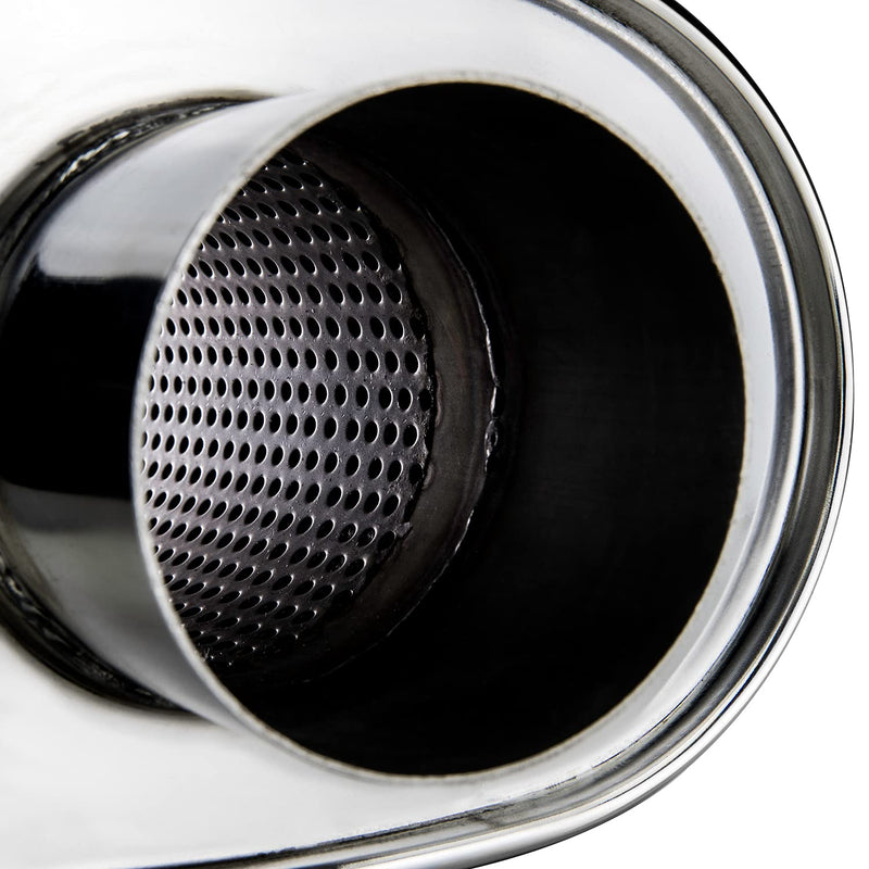 DC Sports Oval Muffler 3" to 3" DCMU-300-ST Black